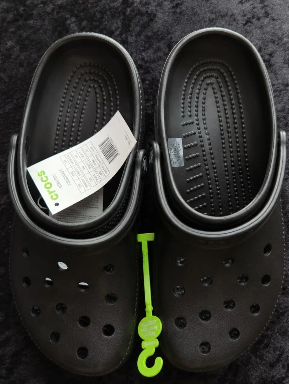 CROCS Man/Woman Black Clog Sandals
